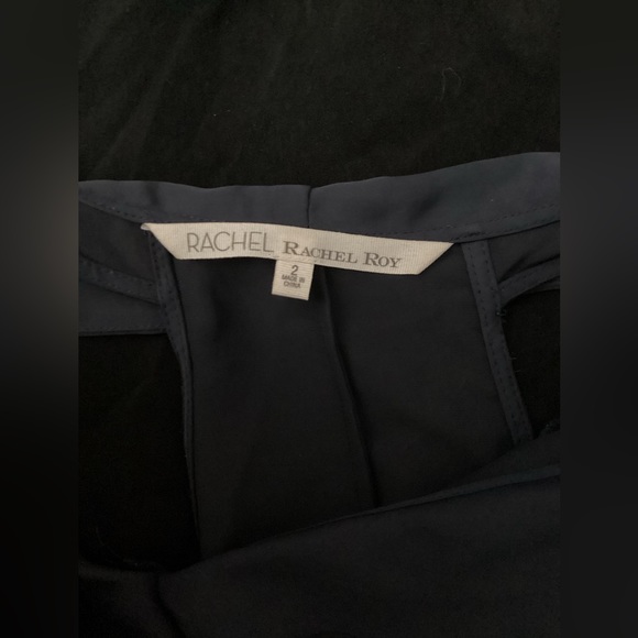 Rachel by Rachel Roy blue sleeveless ruffle knee length dress - Picture 3 of 3